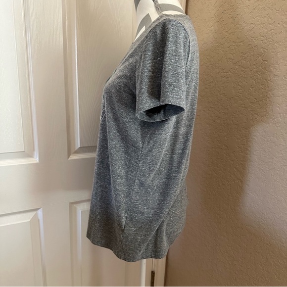 Torrid-strong in This Together Slim Fit Grey Crew Tee- Size 00 - Picture 4 of 8